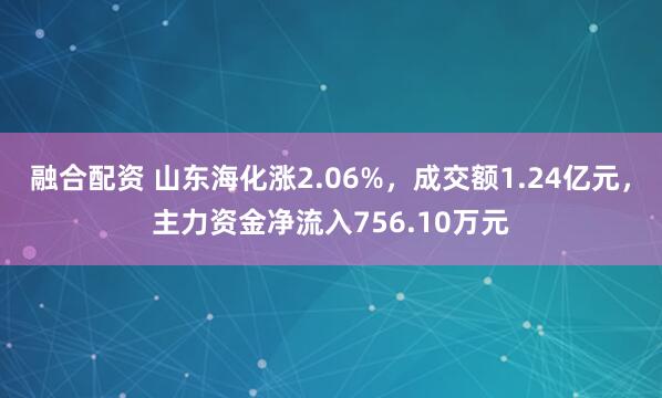 融合配资 山东海化涨2.06%，成交额1.24亿元，主力资金净流入756.10万元